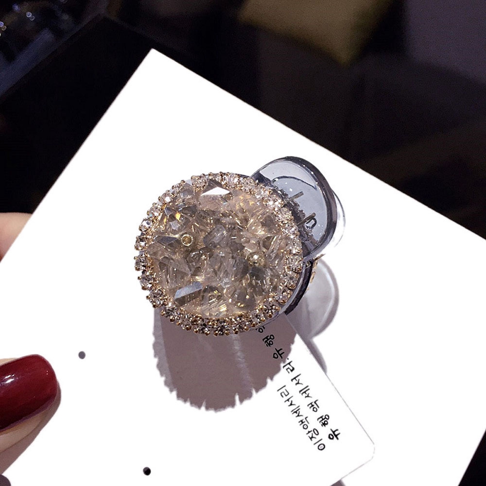 Kẹp tóc kiểu càng cua màu thạch trong suốt