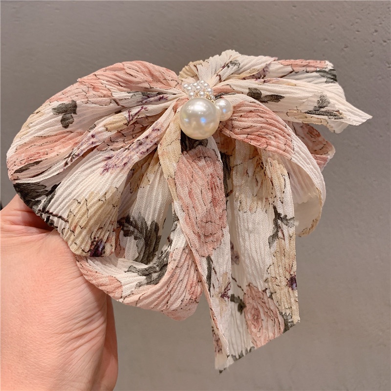 Kẹp Tóc Nơ Lớn Kiểu Hàn Quốc Cho Nữ