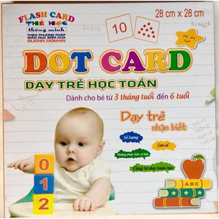 Bộ thẻ học Dotcard dạy trẻ học toán theo phương pháp glenn doman