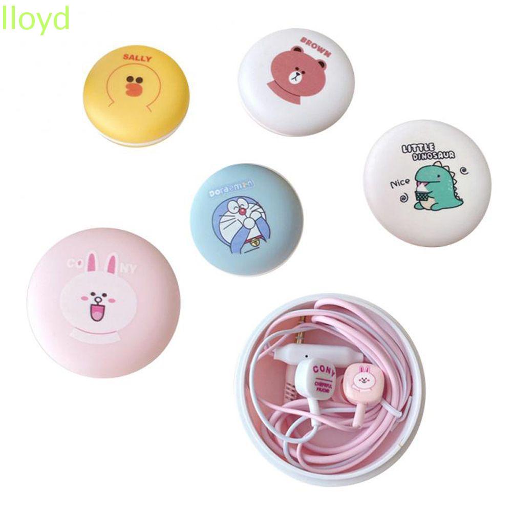 Tai nghe nhét tai có dây kèm hộp đựng hình gấu dễ thương 3.5mm