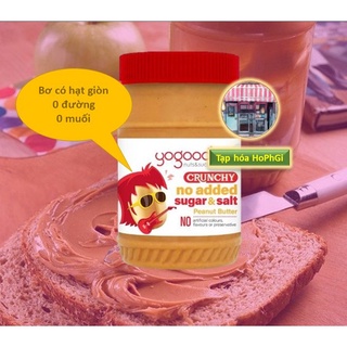 BƠ ĐẬU PHỘNG KHÔNG ĐƯỜNG (GYM, HEALTHY)/Yogood No Added Sugar Peanut Butter 453GRAM