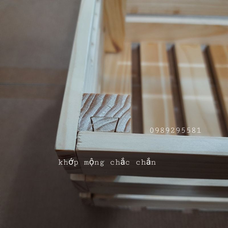Thùng Gỗ Pallet Thông Minh Có Tay Cầm, Có Thể Gấp Gọn Bằng Gỗ Thông Mỹ Nhập Khẩu.