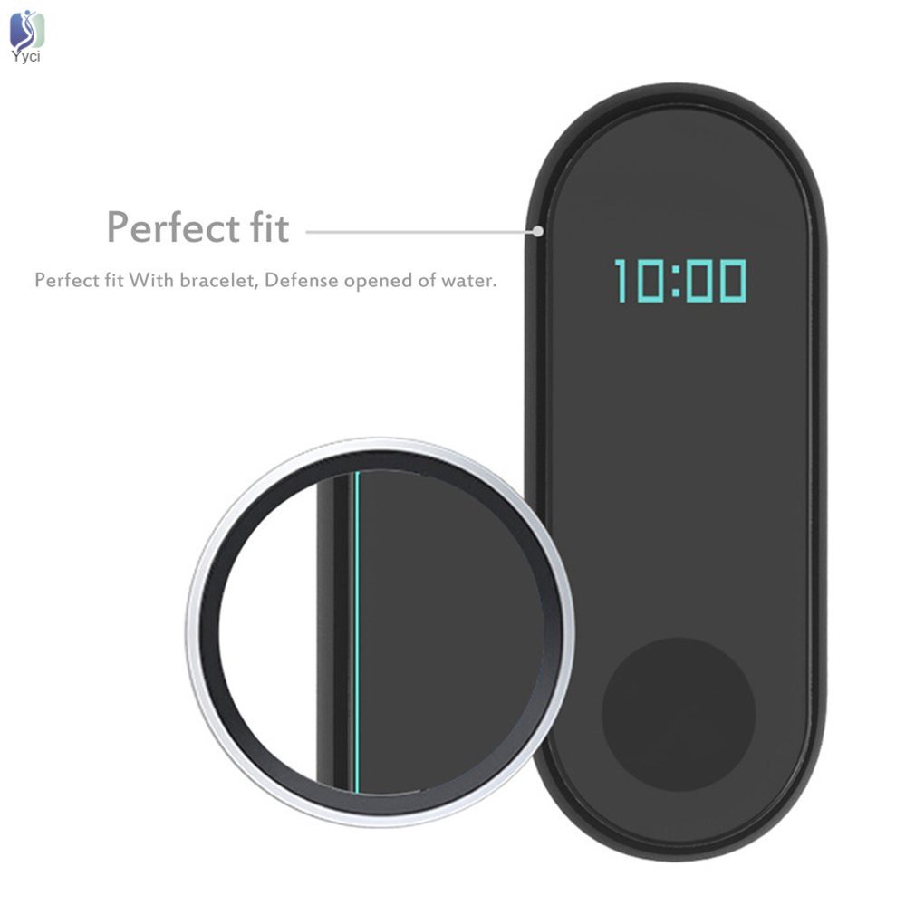 Yy 2 PCS Practical Dust-proof High Trasparent Clear Two Pieces Mijobs Screen Protecting Film For Miband 2 @VN