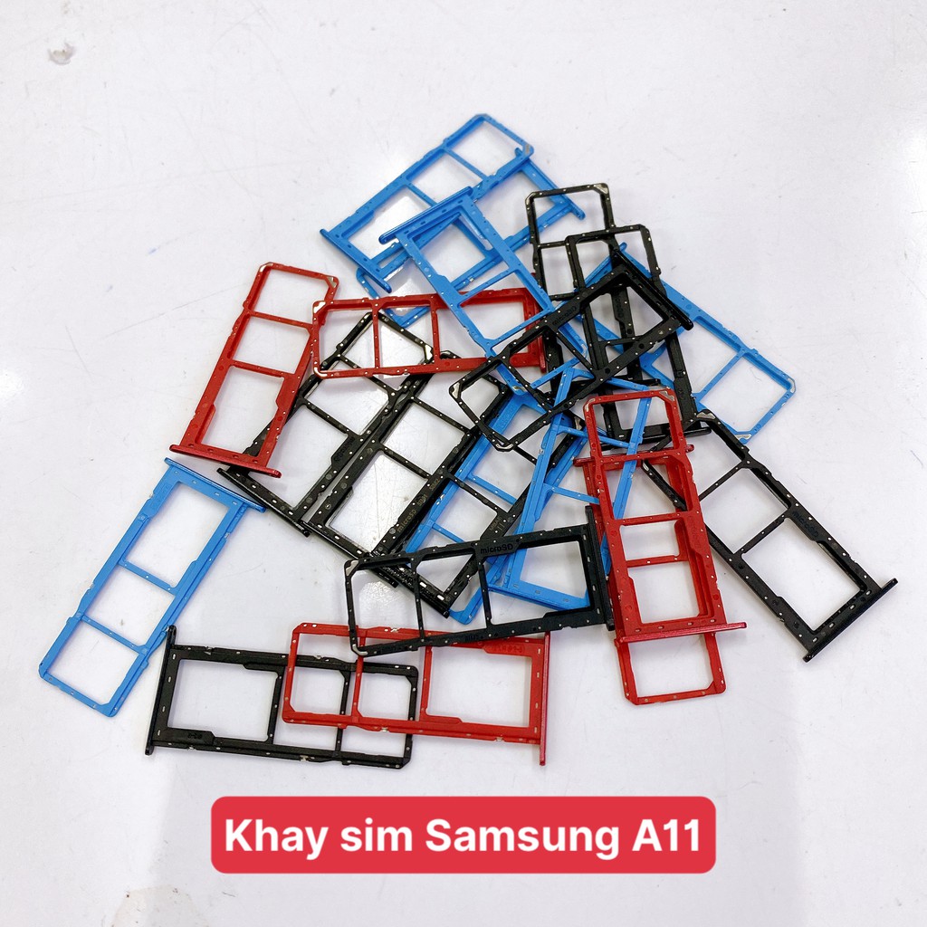 Khay sim, khay đựng sim Samsung A11 SM-A115 hàng chất lượng bao đổi trả ( đủ màu )