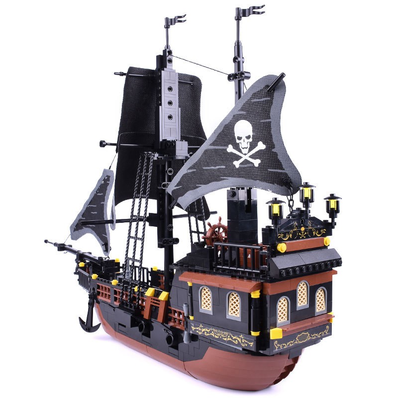 GUDI 9115 - Lắp ráp thuyền hải tặc Caribbe Black Pearl - Legend Of Pirates Black Pearl Jack Sparrow