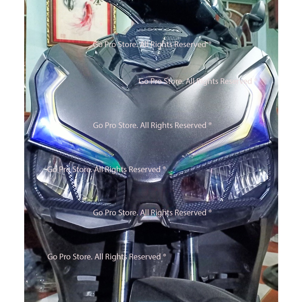 Ốp Viền Đèn Pha AIR BLADE 2020 - 2023 Loại 02 Mảnh