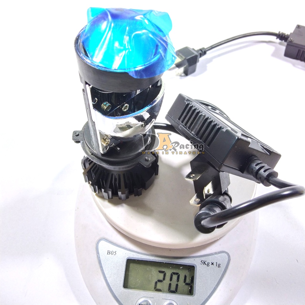 Đèn led bi cầu mini T2 chân H4 Maracing 12V-24V tăng sáng cho ôtô, xe máy,bản cao cấp nhất trong phânkhúc ledbimini