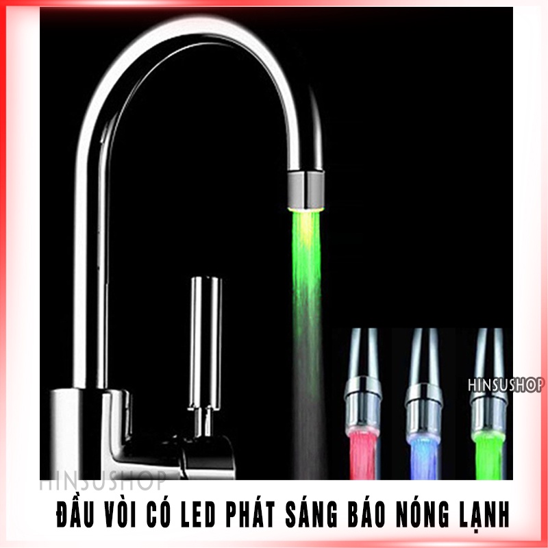 Đầu Vòi Nước Có Đèn Led 3 màu | Tự Đổi Màu Sắc Theo Nhiệt Độ Nước