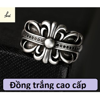 Nhẫn Chrome Heart Nam nữ ( Đồng trắng cao cấp ) - ND07
