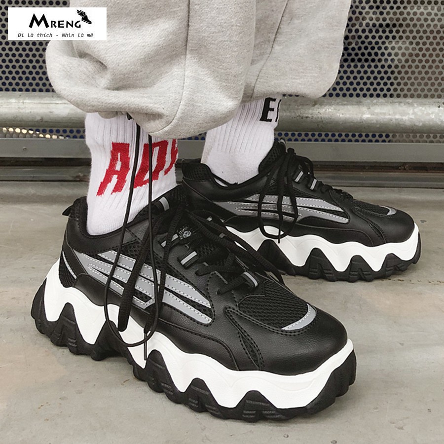Giày Sneaker Nam ♥️ FREESHIP+HOÀN XU ♥️Giày Thể Thao Nam Tăng Chiều Cao - MRENG MS19 - HÀNG NHẬP KHẨU