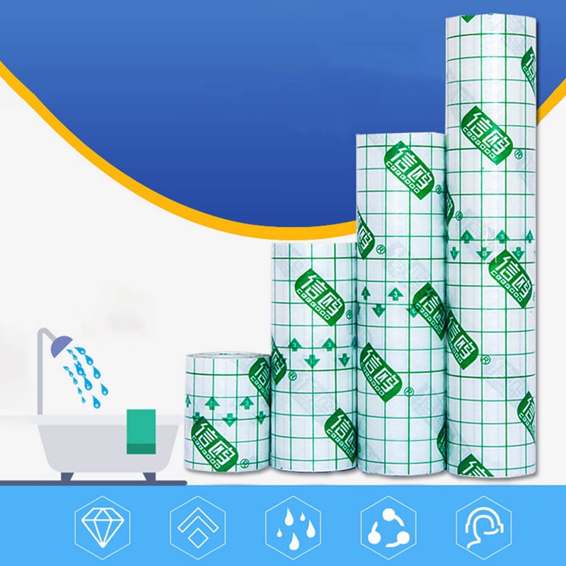 1 Cuộn Băng Keo Y Tế Trong Suốt Bằng Da PU Chống Nước Chống Dị Ứng Băng Keo Dán Vết Thương