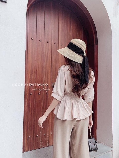 Set áo peplum và quần ống xuông( có video thật) | BigBuy360 - bigbuy360.vn