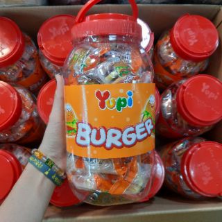Kẹo Dẻo Hamburger YUPI (hủ 36 viên)