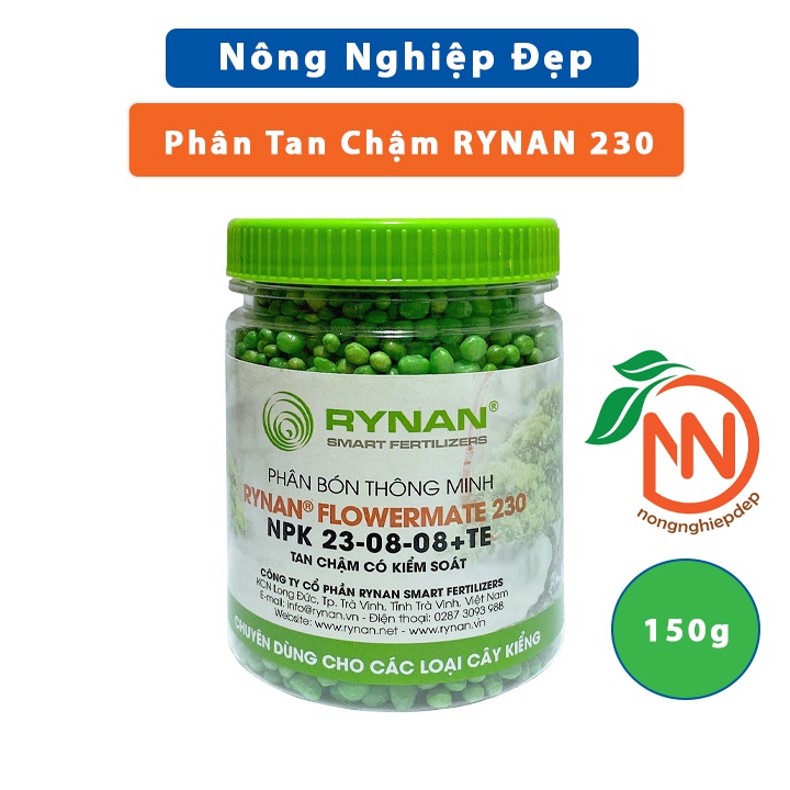 RYNAN 230 Hũ 150g - Phân Ran Chậm Rynan 23-08-08+TE