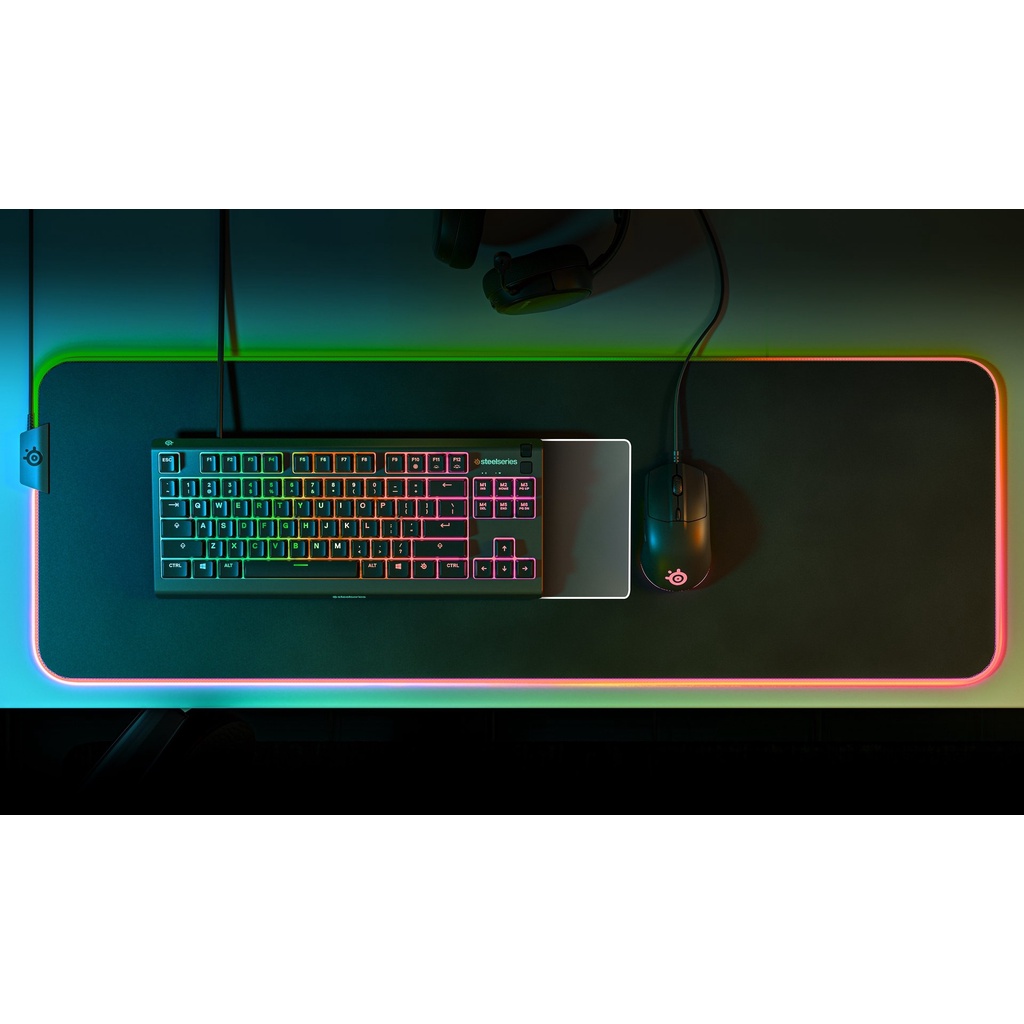 Bàn phím gaming có dây Steelseries Apex 3 TKL RGB chống tràn chuẩn IP32 - Chính Hãng