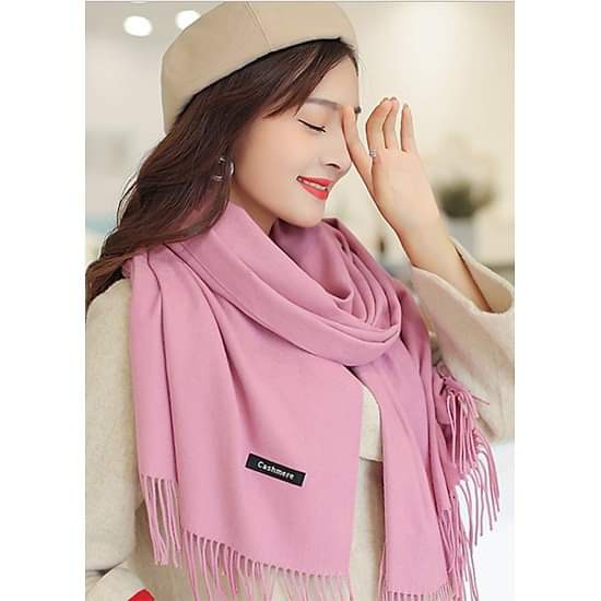 CHuyên sỉ lẻ : Khăn Cashmere,khăn choàng cổ Chất Len Dệt Mịn KT 70x200 cm Loại 1( được chọn màu )