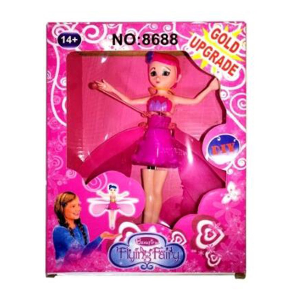 Đồ chơi búp bê bay điện tử có cánh quạt điều khiển cảm ứng hồng ngoại cho bé