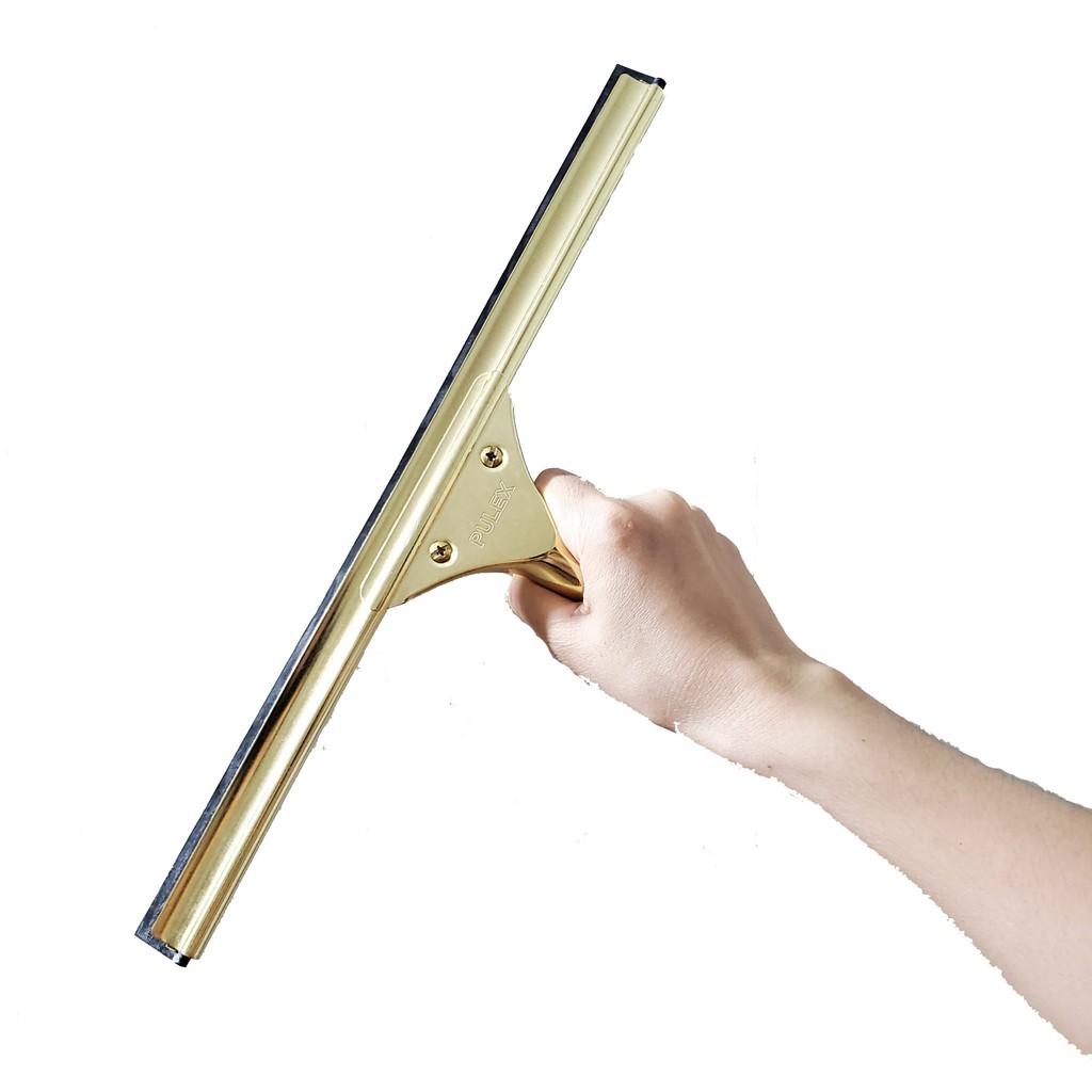 Cây lau kính cầm tay Pulex 35cm cao cấp màu vàng gold chuyên dụng vệ sinh kính mà mặt phẳng
