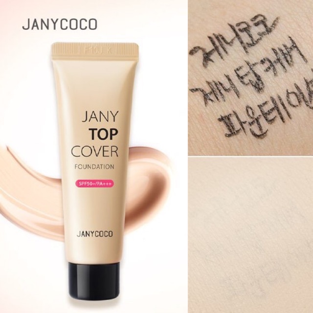 Kem Nền siêu Che phủ - JANY TOP COVER FOUNDATION SPF50/PA+++ 30ml