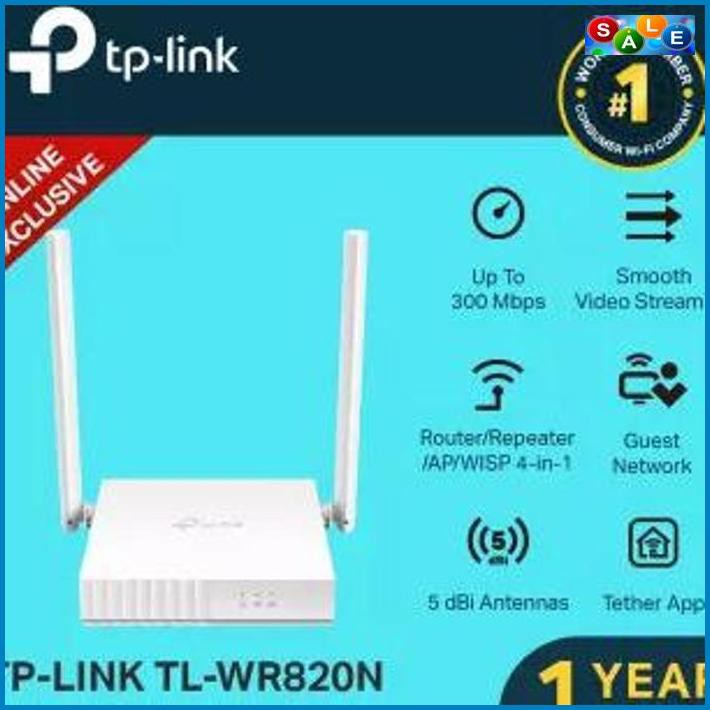 Thiết Bị Phát Wifi Không Dây Tp-link Tplink: Tl-wr820n 300 Mbps