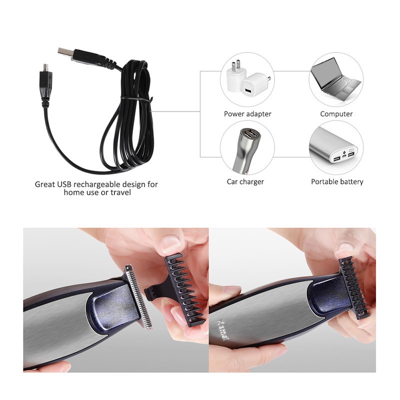 Tông đơ cắt tóc bấm viền kemei 5021 CHUYÊN NGHIỆP