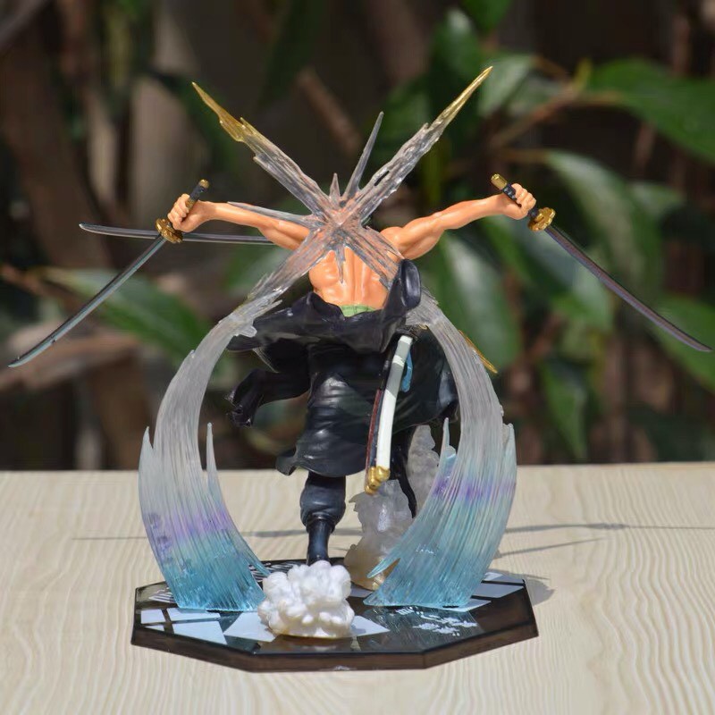 [ẢNH THẬT]Mô hình Roronoa Zoro Battle ver (2 Đầu) 17cm- Figure Tượng One Piece