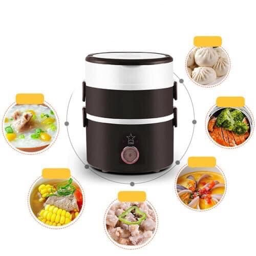 Cặp Lồng Cắm Điện 3 Tầng ruột inox Cao Cấp Giữ Nóng Thức Ăn Liên Tục-THẢO NGUYÊN SHOP-T3A5 | BigBuy360 - bigbuy360.vn