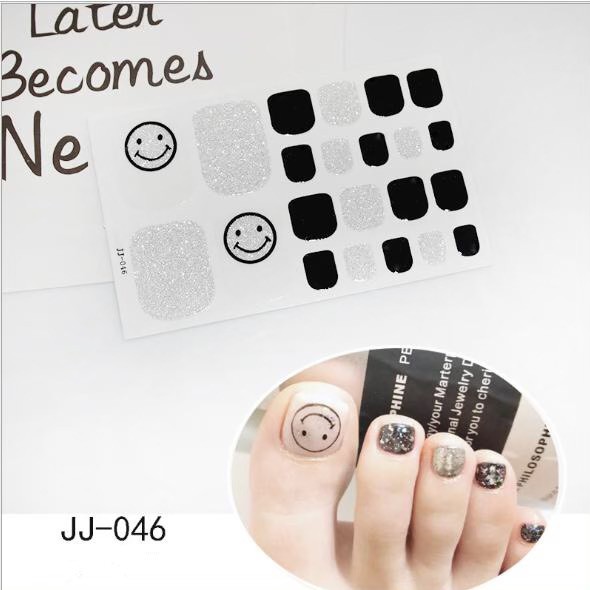 Set Sticker Dán Móng Chân 3D Cực Xinh Cho Các Nàng P232 - Nail Wraps HOT TREND