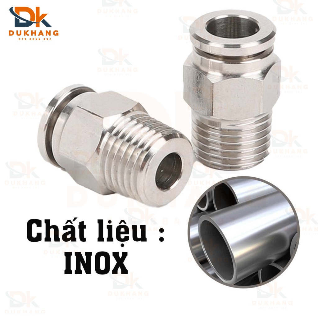 Nối khí nén inox ren ngoài IPC