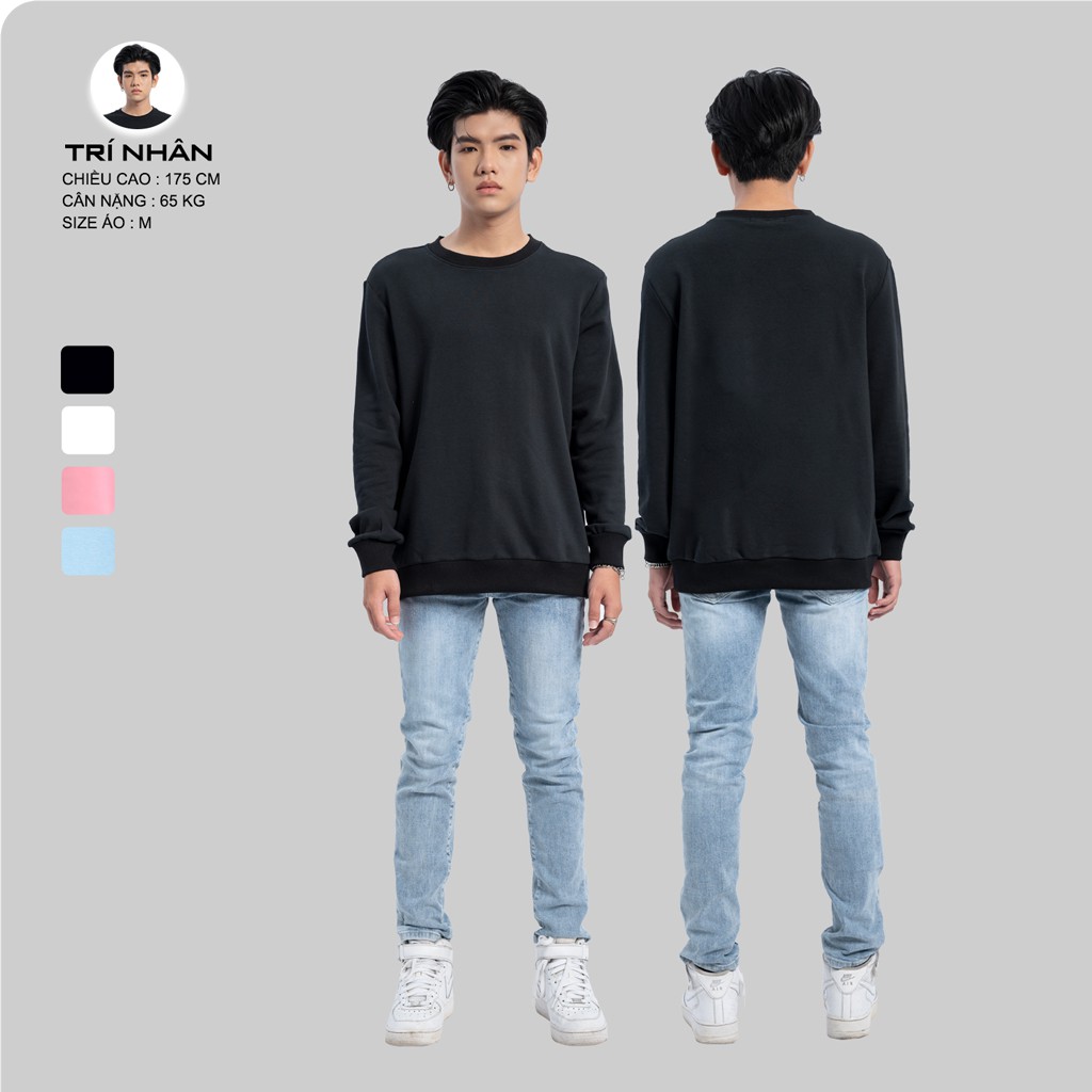 Áo Sweater Form Rộng Nam Nữ URBAN OUTFITS Kiểu Trơn SWO01 Thun Cotton Nỉ 4 Chiều Local Brand | BigBuy360 - bigbuy360.vn