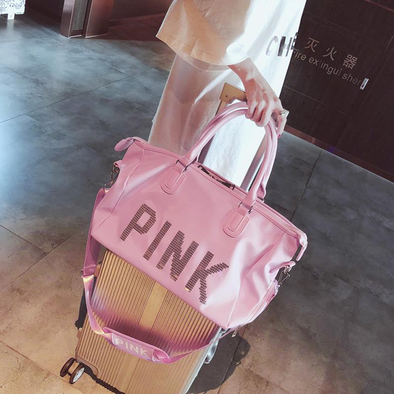 Túi Xách Du Lịch Pink Size Đại Thời Trang Đa Năng Tiện Dụng DL1_VASCARAS