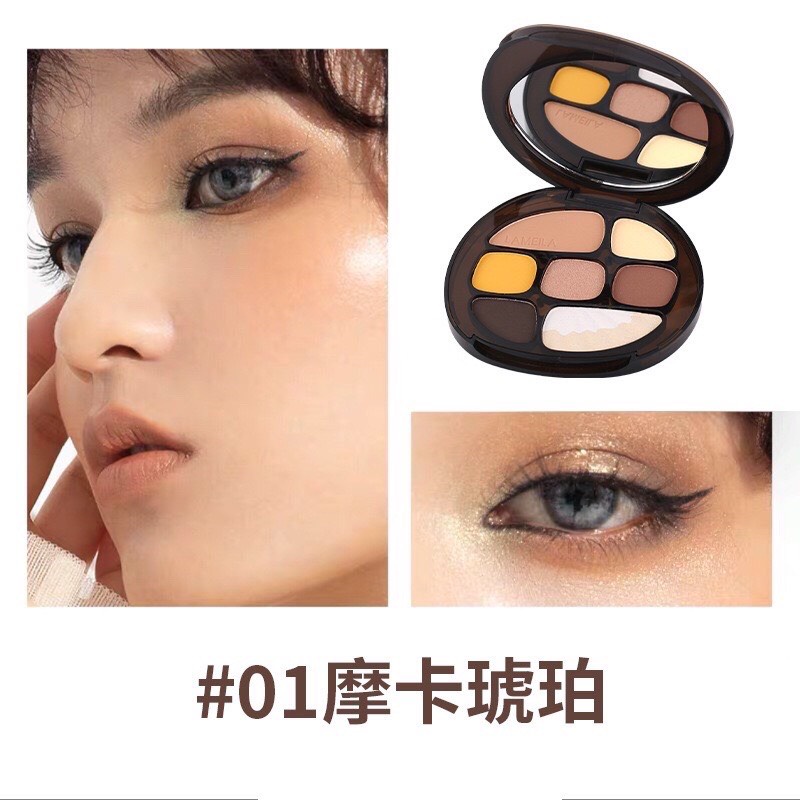 Bảng phấn mắt vỏ màu hổ phách