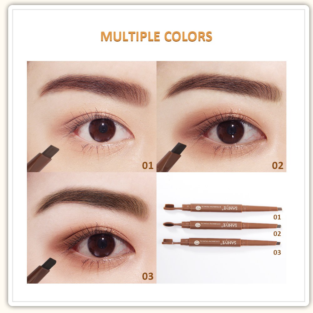 Eyebrow Pencil SANIYE M326 Double Head With Brush Waterproof 0.33g