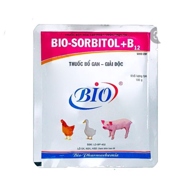 Bio sorbitol B12 100 gram thức ăn cho thú cưng hsd 06/03/2024
