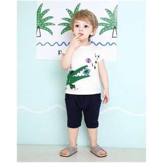 Áo thun MM cá sấu xanh