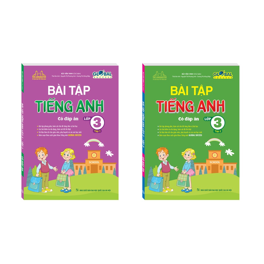 Sách- GLOBAL SUCCESS - Bài tập tiếng anh lớp 3 (có đáp án) - Bộ 2 Tập