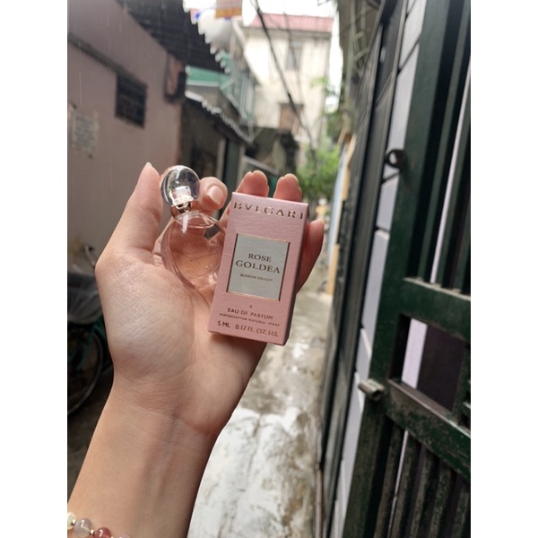 Nước hoa mini 5ml BVLGARI ROSE GOLDEA