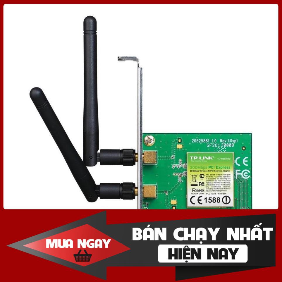 Card mạng thu WiFi TP-Link TL-WN881ND (Xanh) - Chính hãng