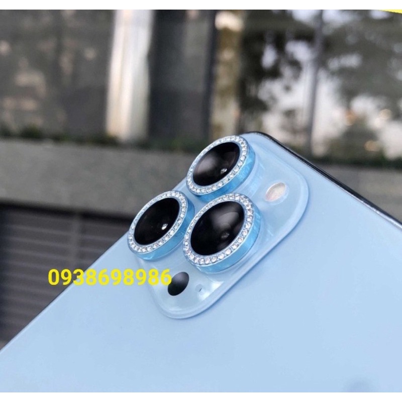 Bộ 3 mắt dán camera cho iPhone 14 / 14 max/ 14 pro / 14 pro max đính đá đẹp mắt