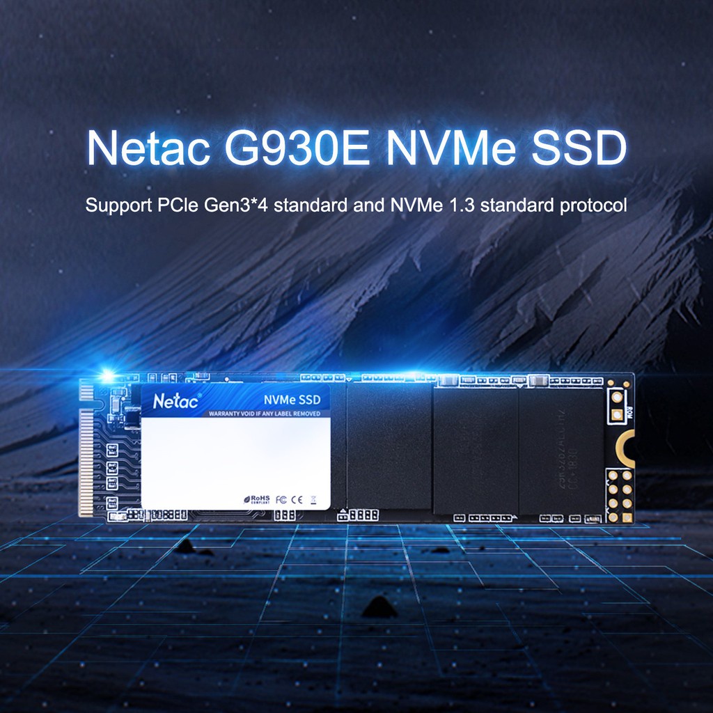 Ổ Cứng SSD M.2 NVMe PCIe 128GB Netac N930E Pro Gen3x4 - Mới Bảo hành 36 tháng