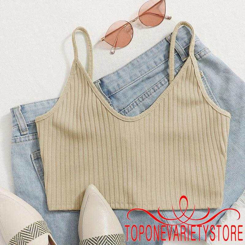 Áo lửng hai dây màu sắc thời trang dành cho nữ