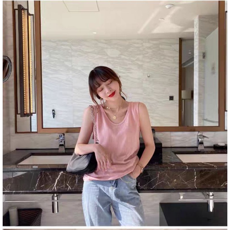 Áo thun sát nách balo nữ thoáng mát freesize (40kg - 90kg)