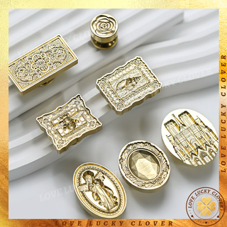 Con dấu chạm nổi hình thiên thần bằng đồng cỡ lớn