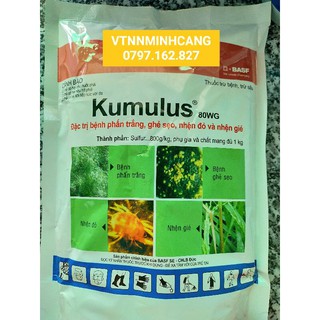 Thuốc trừ nhện đỏ, nhện gié, ghẻ sẹo, phấn trắng kumulus 800wg