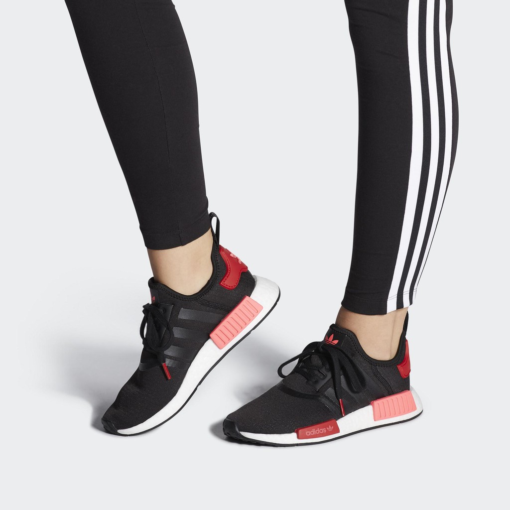 Giày NMD R1 Black Scarlet 🔴FREESHIP🔴 Adidas NMD R1 Nữ Chính Hãng [EH0206]