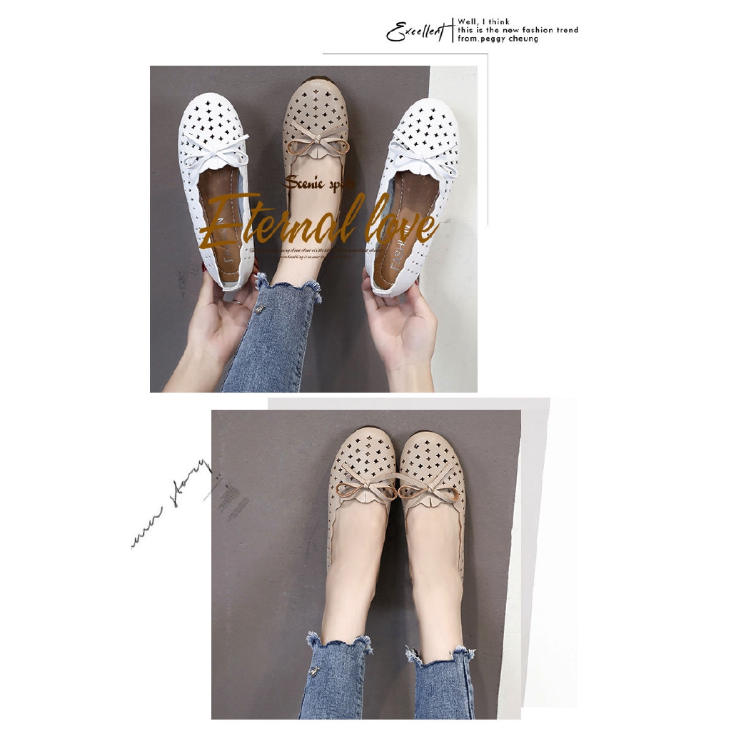 Giày Búp Bê Đế Mềm Đục Lỗ Thoải Mái Thời Trang 2020 | BigBuy360 - bigbuy360.vn