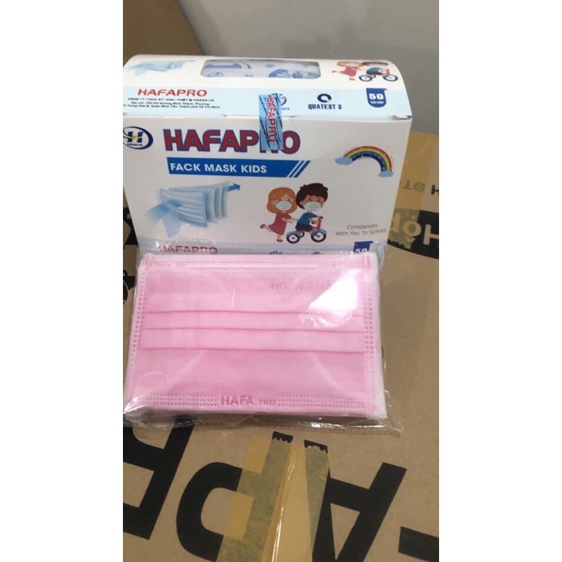 Khẩu trang y tế trẻ em 4 lớp HAFAPRO trơn và in hình | BigBuy360 - bigbuy360.vn
