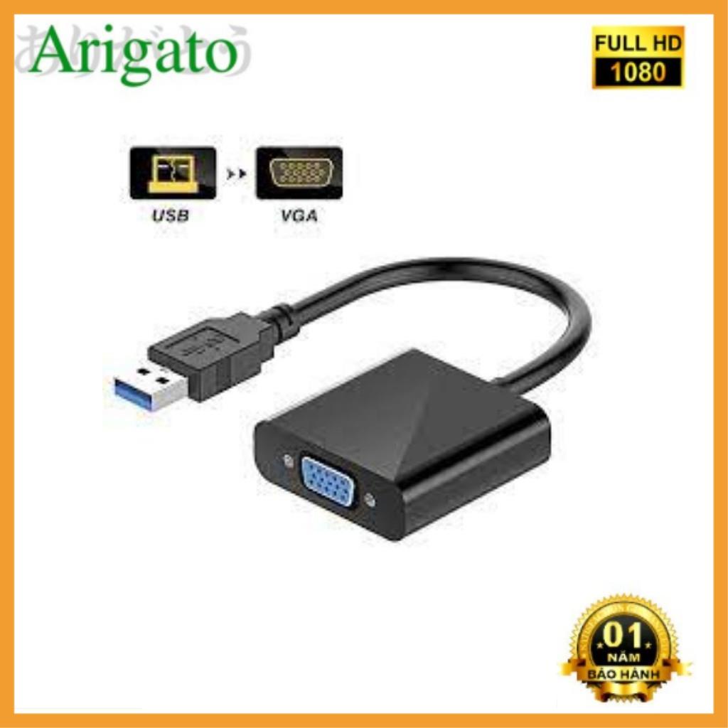 CÁP CHUYỂN USB TO VGA 3.0 ARIGATO Đảm Bảo Chất Lượng -Asuna