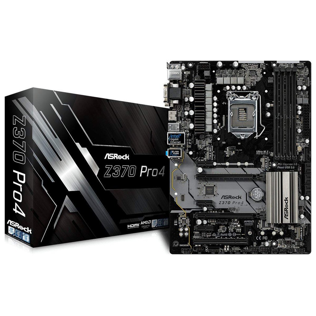 Bo Mạch Chủ-Mainboard ASROCK Z370 Pro4 (LGA1151v2-CoffeeLake)