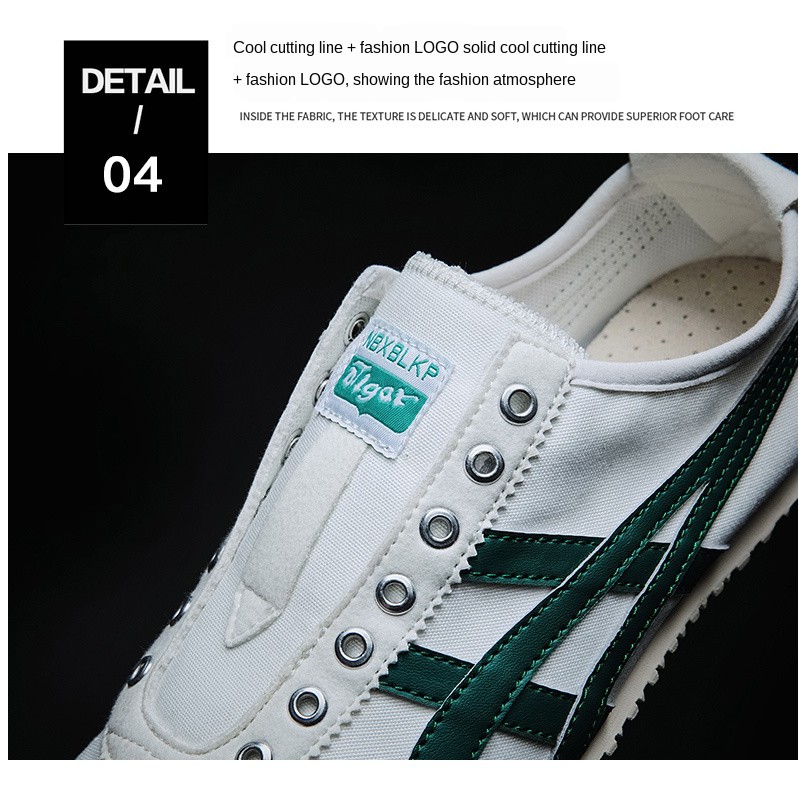 Onitsuka tiger men's shoes four seasons breathable canvas shoes men's Korean version of the trend of all-match casual shoes men's lazy shoes